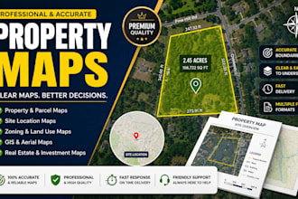 draw 2d site plan property map plot plan layout drawings real estate map