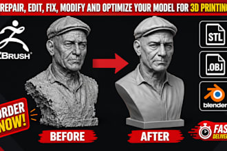 fix mesh, reverse engineering, repair 3d scan, cleanup stl to cad file