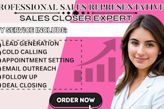 sales rep b2b sales representative salesperson lead  generation sales closer sdr