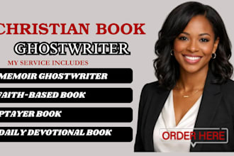 christian memoir ghostwriter ebook and book ghostwriting devotional self help