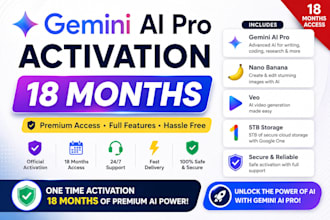 activate gemini ai pro and google ai pro for 18 months