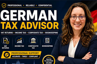 be your german tax advisor, steuerberater lawyer on tax, vat return, income tax