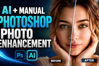 ai and manual photoshop enhancement
