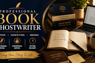 be your ebook ghostwriter book writer for fiction and non fiction ghostwriting