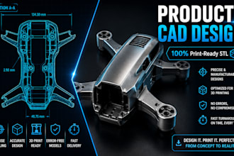be your expert 3d cad product designer for stl 3d print