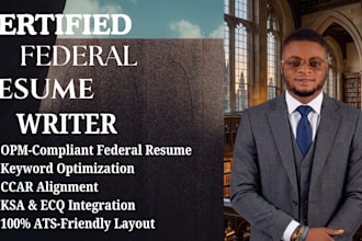 provide expert federal resume writing service, ksa, and ecq for usajobs