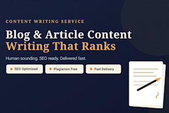write SEO blog posts and articles or web content writing