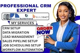 setup jobber automation jobnimbus buildertrend buildxact crm for contractors