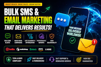 send bulk SMS marketing, SMS blast and text message campaign