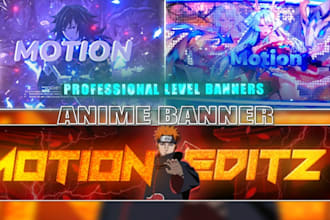 create high quality anime banner for headers youtube
