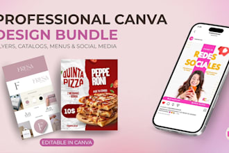 design professional flyers, posts and catalogs in canva