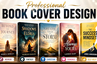 design book cover design, ebook cover design, kdp cover design, kdp book design
