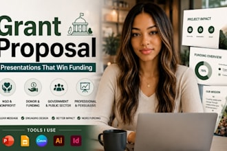 grant proposal presentation, government, ngo donor pitch deck, fund presentation