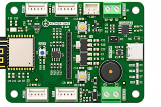 review pcb, schematic, fix errors and perform dfm analysis for manufacturing
