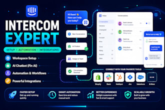 set up intercom, workflows, chatbot, and integrations