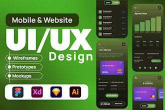 web UI UX design, dashboard uiux, mobile app UI UX design on figma