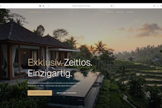 eine moderne, animierte website für dein business erstellen