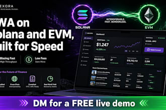 build rwa tokenization platform, web3 dapp, smart contracts on solana evm, defi
