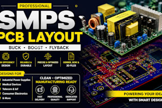 design smps switching power supply pcb layout for buck boost flyback converter