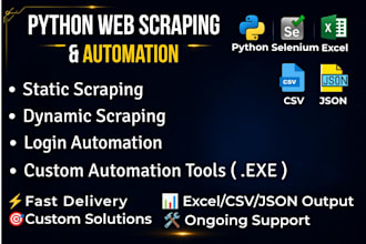 do python web scraping and web automation