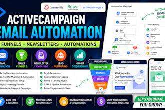 activecampaign automation setup convertkit brevo funnels and email campaign