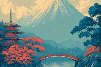 design japanese t shirt illustration
