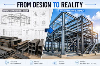 create accurate steel shop drawings and structural fabrication drawings