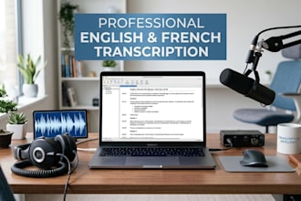 clear english and french transcription