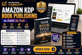 book formatting, publishing, amazon kdp