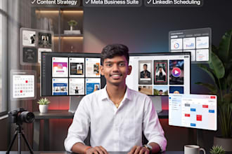 be your social media manager and create monthly content