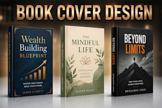 design amazon kindle cover, KDP cover, paperback and ebook book cover design