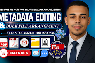 do metadata editing, PDF files, video, audio, image, and bulk file arrangement