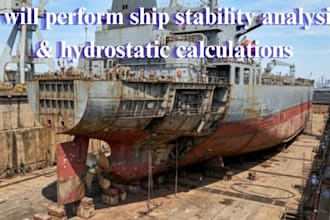 perform ship stability analysis and hydrostatic calculations