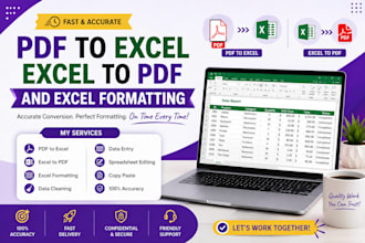 convert PDF to excel, excel to PDF, formal excel sheet