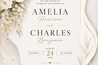 design elegant wedding invitation cards