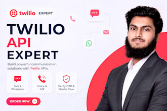 integrate twilio SMS, whatsapp, voice, verify API and a2p 10dlc setup