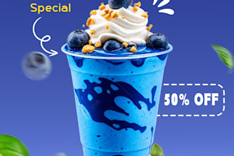 design premium food and beverage ads