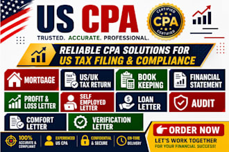 write, sign verified CPA letter, financial statement, expense ratio letter