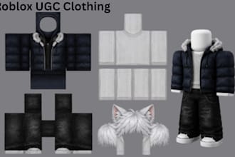create roblox ugc, furry roblox avatar, wearable ugc, roblox hair, roblox pant