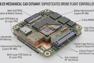 create mechanical cad assemblies for electronics, drones and rob