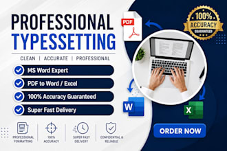professional document formatting and typesetting