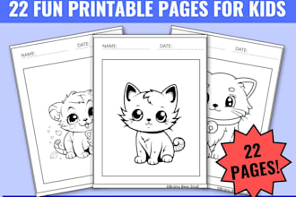 design printable preschool kindergarten worksheets and activity books for kids