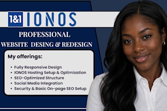 ionos website design, ionos website redesign, ionos ecommerce, wordpress website