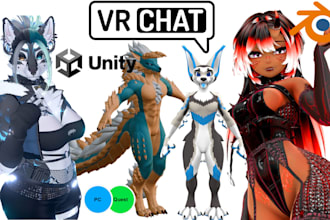 vrchat avatar vr character vrc avatar, nsfw 3d model vr chat furry anime avatar