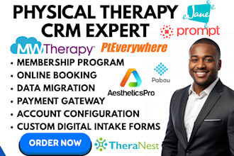 setup physical therapy crm prompt emr pteverywhere mwtherapy aestheticspro pabau