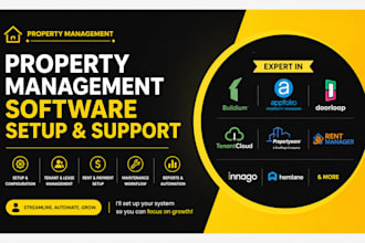 setup and customize buildium,appfolio or any property management software