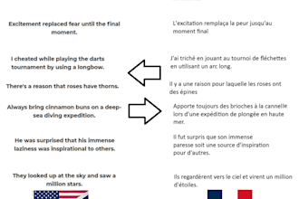 translate english to french and vice versa