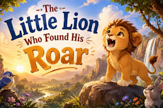 illustrate children story book, picture book, kids book and book cover