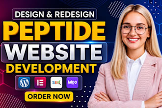 build peptide website peptide store research peptide website supplement website