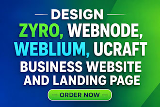 design zyro, webnode, weblium, ucraft business website and landing page